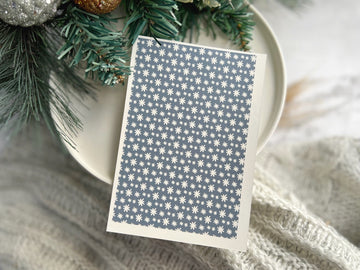 1 Sheet, Approx 13x90cm, Christmas Print Water Decal Image Transfer for Polymer Clay / Ceramics